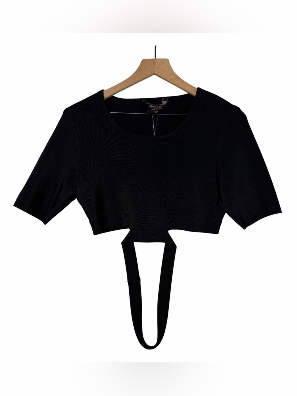 BCBGMAXAZRIA Clarissa Knit Crop Top Large NWT